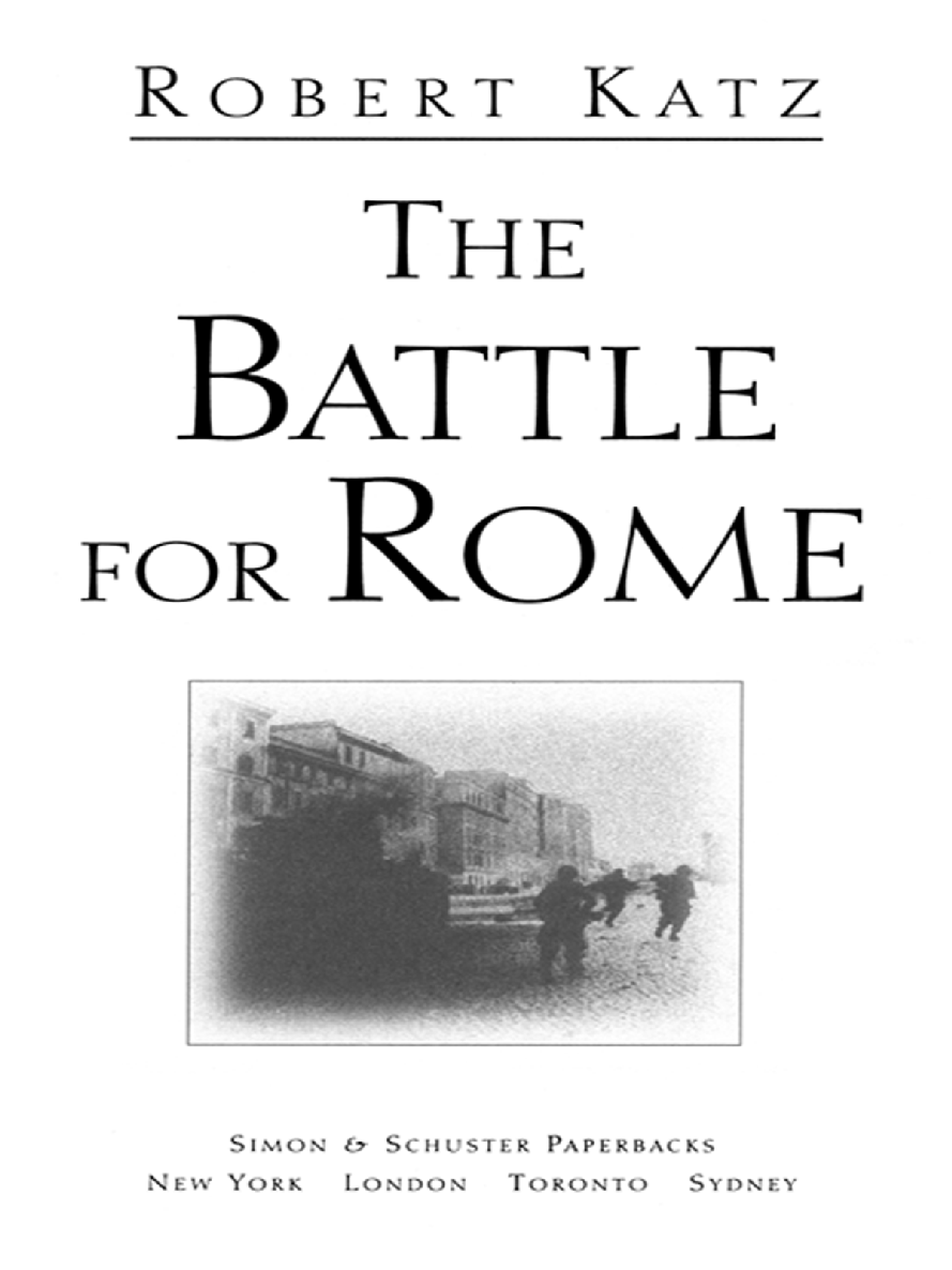The Battle For Rome Robert Katz