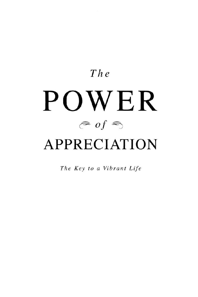 The Power Of Appreciation Noelle C Nelson Jeannine Lemare Calaba
