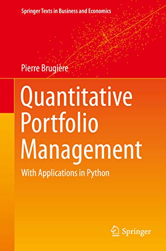 Quantitative Portfolio Management 1st Edition Brugire