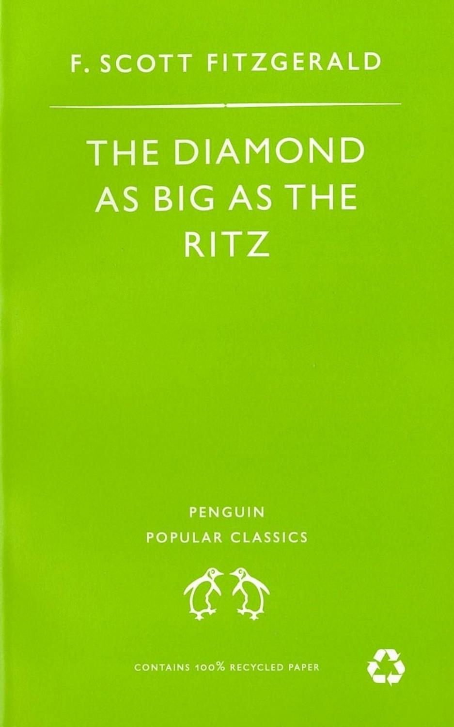 The Diamond As Big As The Ritz And Other Stories F Scott Fitzgerald Fitzgerald