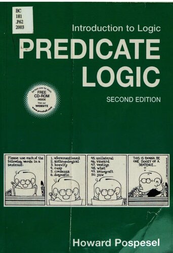 Introduction To Logic Predicate Logic 2nd Ed 2nd Edition Howard Pospesel