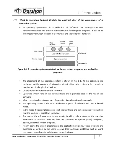 Operating System 3140702 Darshan All Unit Darshan Institute Of Engineering Technology