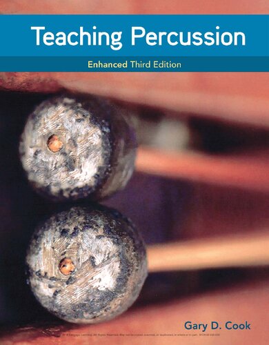 Teaching Percussion Enhanced Spiral Bound Version 3rd Edition Gary D Cook