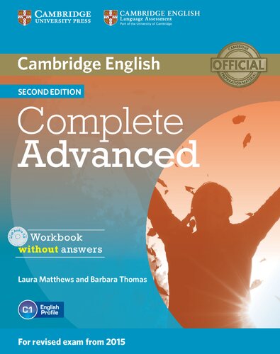 Complete Advanced Workbook Without Answers With Audio Cd 2nd Edition Laura Matthews