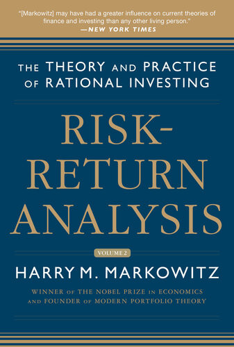 Riskreturn Analysis Volume 2 Harry M Markowitz