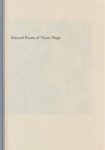 Selected Poems Of Victor Hugo A Bilingual Edition Victor Hugo
