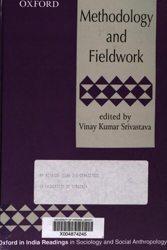 Methodology And Fieldwork Vinay K Srivastava