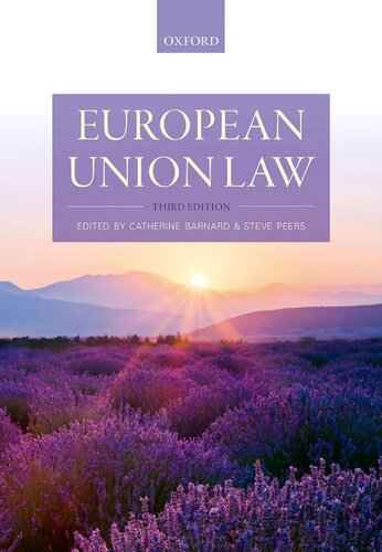 European Union Law 3rd Edition Catherine Barnard Steve Peers