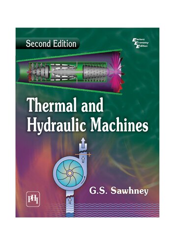Thermal And Hydraulic Machines 2nd Edition Gs Sawhney