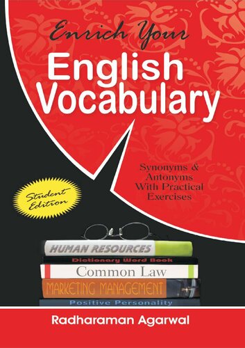 Enhance Your English Vocabulary Synonyms Antonyms Radharaman Agarwal