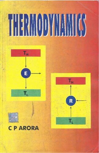 Thermodynamics 1st Edition C P Arora