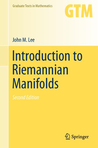 Introduction To Riemannian Manifolds Corrected Version Of Second Edition 2nd Edition Lee