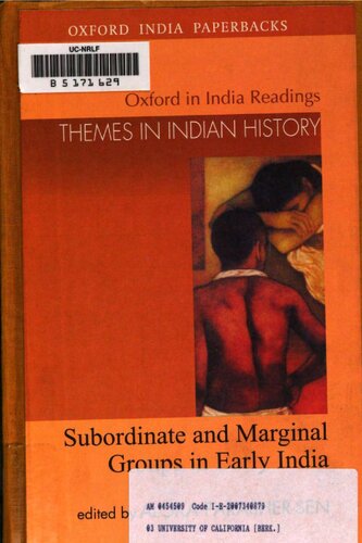 Subordinate And Marginal Groups In Early India 2 Ed Aloka Parashersen