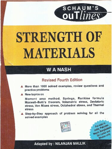 Strength Of Materials 4th Edition William Nash And Nilanjan Mallik