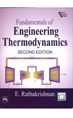 Fundamentals Of Engineering Thermodynamics 2nd Edition Ethirajan Rathakrishnan