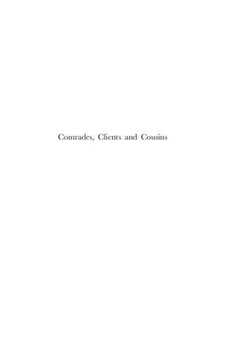 Comrades Clients And Cousins Colonialism Socialism And Democratization In So Tom And Prncipe Gerhard Seibert
