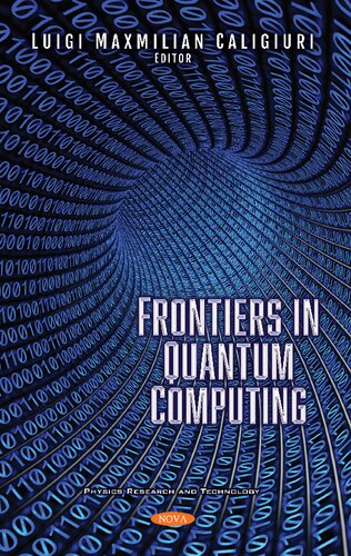 Frontiers In Quantum Computing Luigi Maxmilian Caligiuri Editor