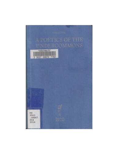 A Poetics Of The Undercommons Fred Moten
