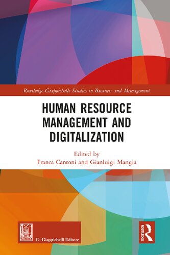 Human Resource Management And Digitalization 1st Edition Franca Cantoni