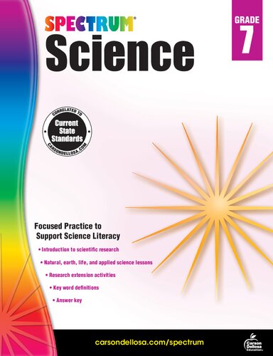 Spectrum Grade 7 Science Workbook Spectrum