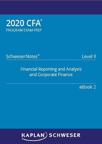 2020 Cfa Level Ii Schweser Notes Ebook 2 Kaplan