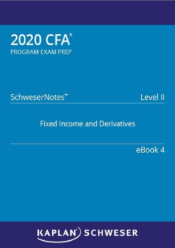 2020 Cfa Level Ii Schweser Notes Ebook 4 Kaplan