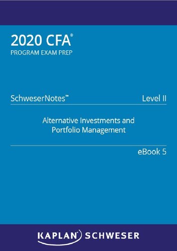2020 Cfa Level Ii Schweser Notes Ebook 5 Kaplan
