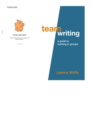 Team Writing A Guide To Working In Groups Illustrated Joanna Wolfe