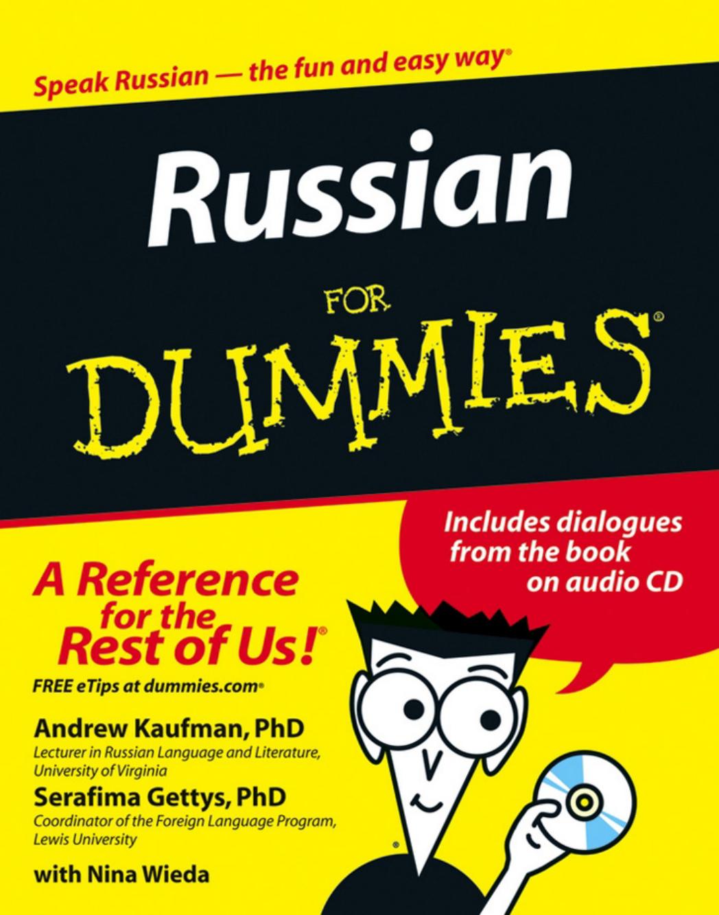Russian For Dummies Book Amp Cd Andrew D Kaufman Gettys Phd