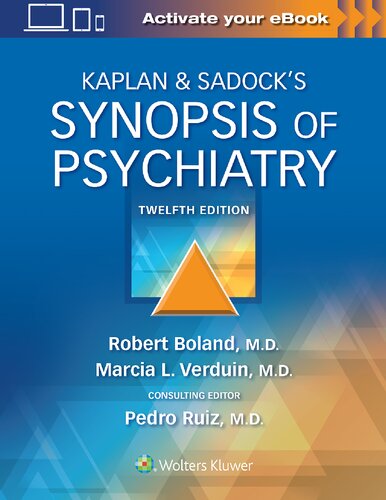 Kaplan Sadocks Synopsis Of Psychiatry 12th Ed 12th Edition Robert Boland