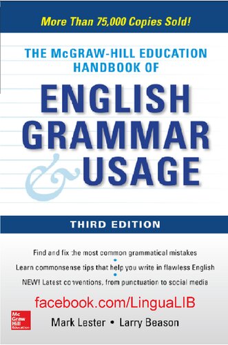 Mcgrawhill Education Handbook Of English Grammar Usage 3rd Edition Mark Lester