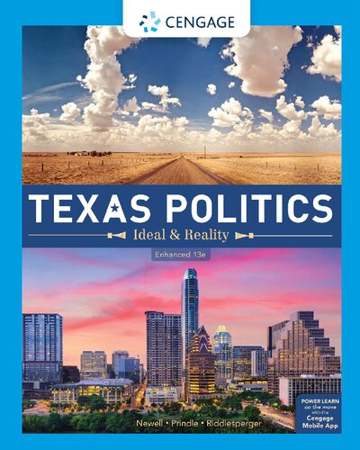 Texas Politics Ideal And Reality 13th Edition Charldean Newell