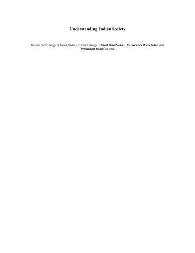 Understanding Indian Society Past And Present Essays For A M Shah Tulsi Patel Baburao Shravan Baviskar
