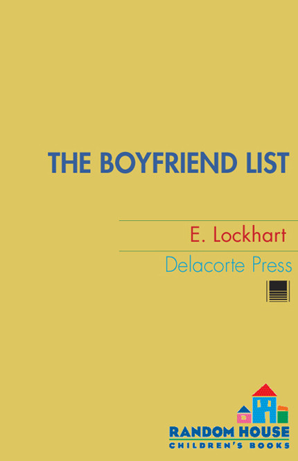 The Boyfriend List E Lockhart Lockhart E