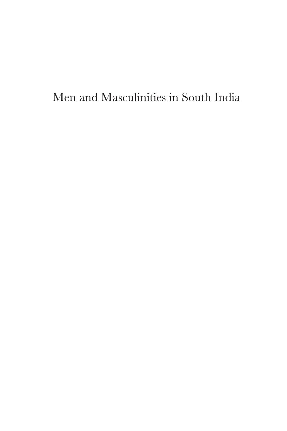 Men And Masculinities In South India Caroline Osella Filippo Osella Osella