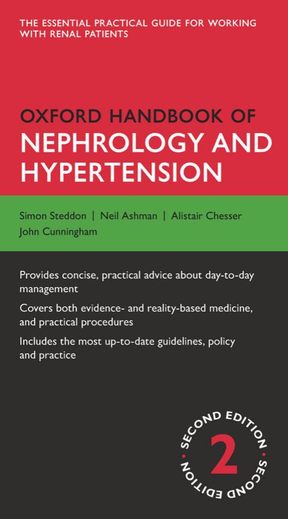 Oxford Handbook Of Nephrology And Hypertension Simon Steddon Alistair Chesser John Cunningham Neil Ashman Steddon