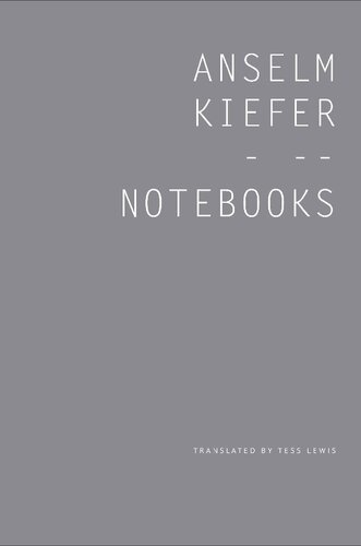 Notebooks Anselm Kiefer Kiefer Anselm