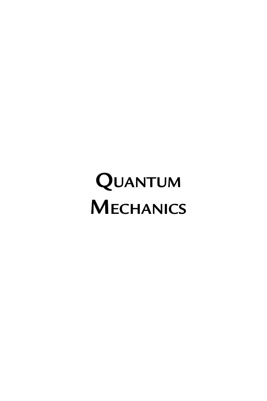 Quantum Mechanics Dennis Morris Morris Dennis