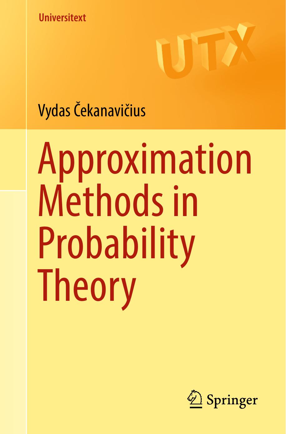 Approximation Methods In Probability Theory Vydas Ekanaviius Ekanaviius