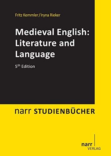 Medieval English Literature And Language Fritz Kemmler Iryna Rieker Kemmler