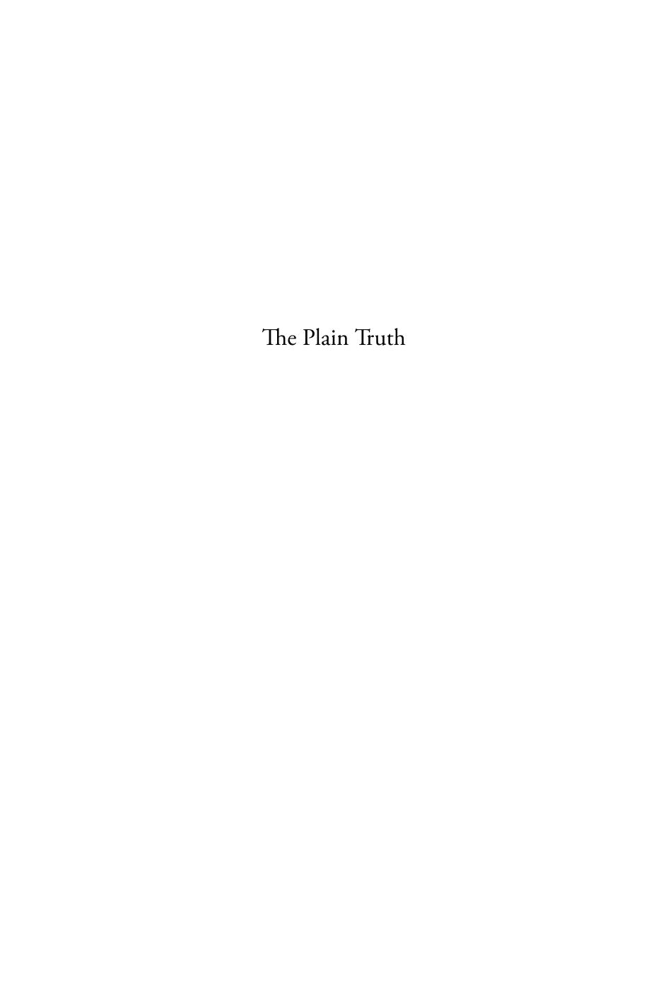 The Plain Truth Descartes Huet And Skepticism Thomas M Lennon Lennon