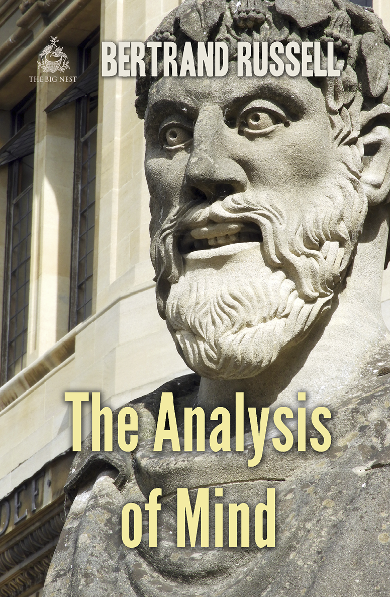The Analysis Of Mind Ideas For Life Bertrand Russell
