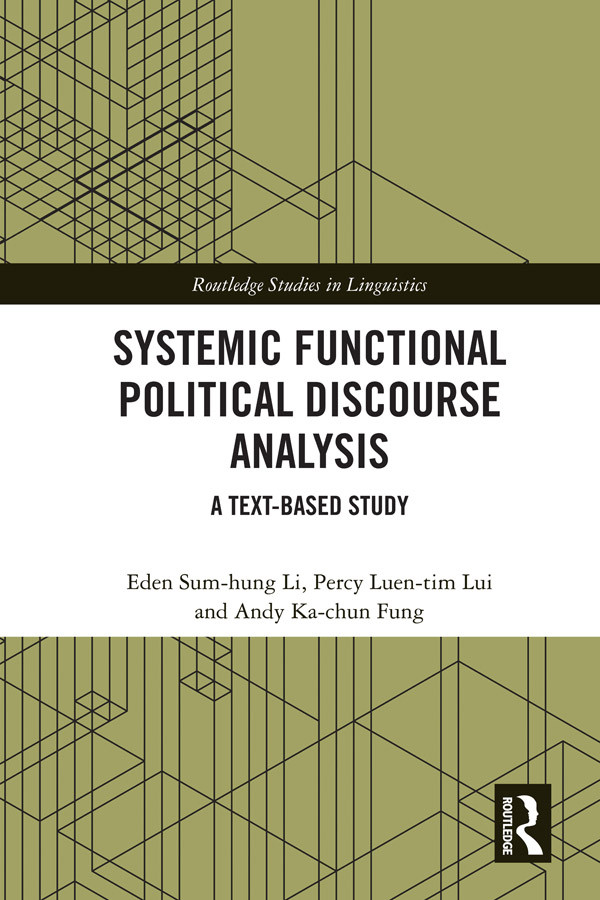 Systemic Functional Political Discourse Analysis Eden Sumhung Lipercy Luentim Luiandy Kachun Fung