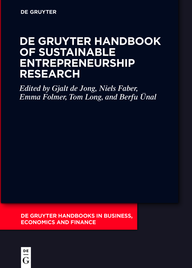 De Gruyter Handbook Of Sustainable Entrepreneurship Research Gjalt De Jong