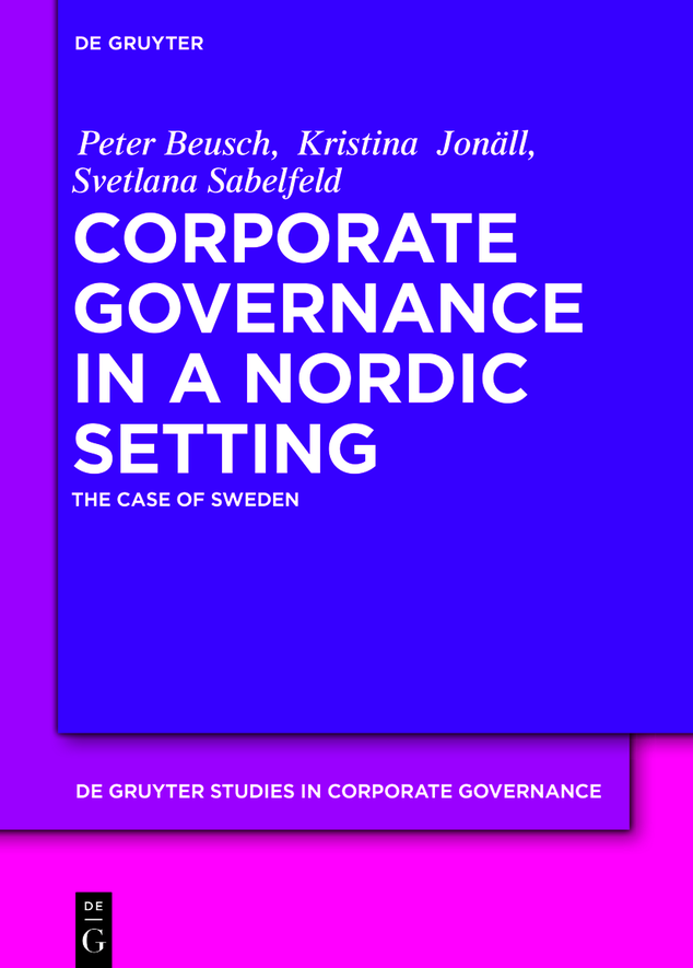 Corporate Governance In A Nordic Setting Peter Beusch Kristina Jonll