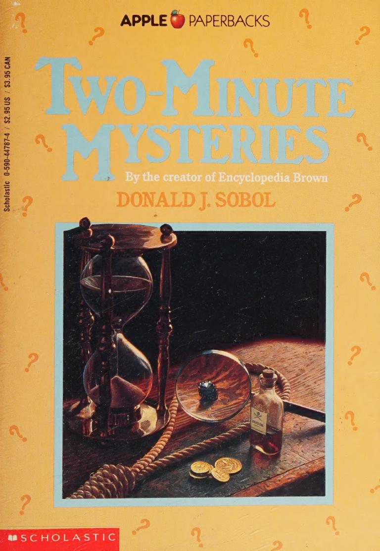 Twominute Mysteries Donald J Sobol