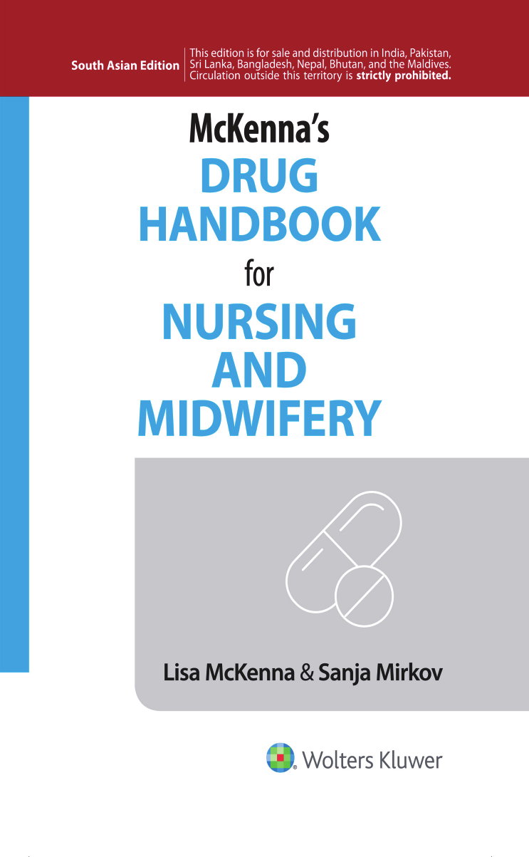 Mckennas Drug Handbook For Nursing And Midwifery Lisa Mckenna Sanja Mirkov