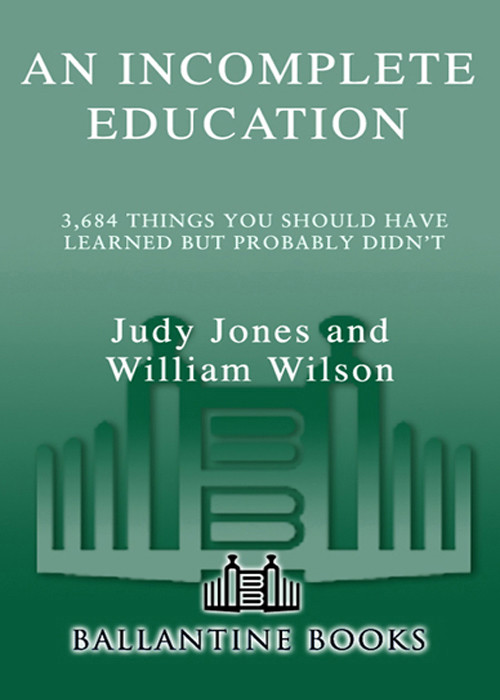 An Incomplete Education Judy Jones