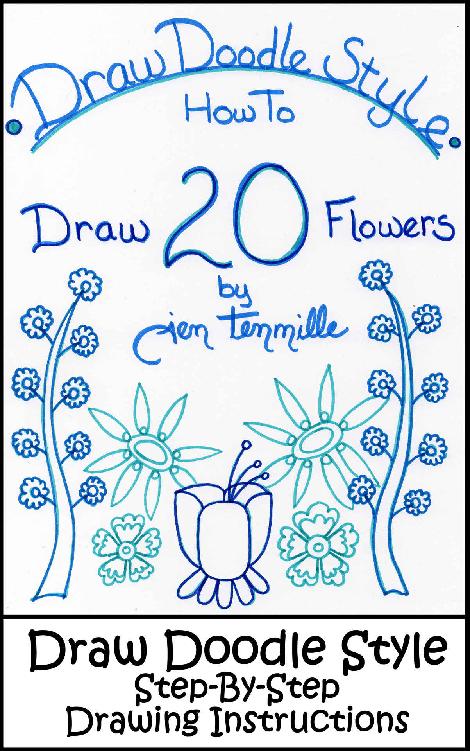 Draw Doodle Style How To Draw 20 Flowers Stepbystep Drawing Instructions Jen Tennille