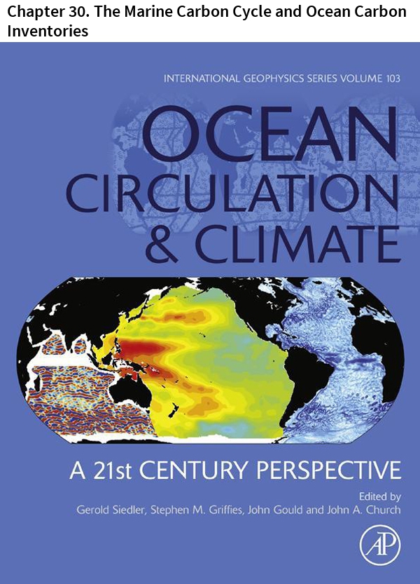Ocean Circulation And Climate Chapter 30 The Marine Carbon Cycle And Ocean Carbon Inventories International Geophysics Krtzinger